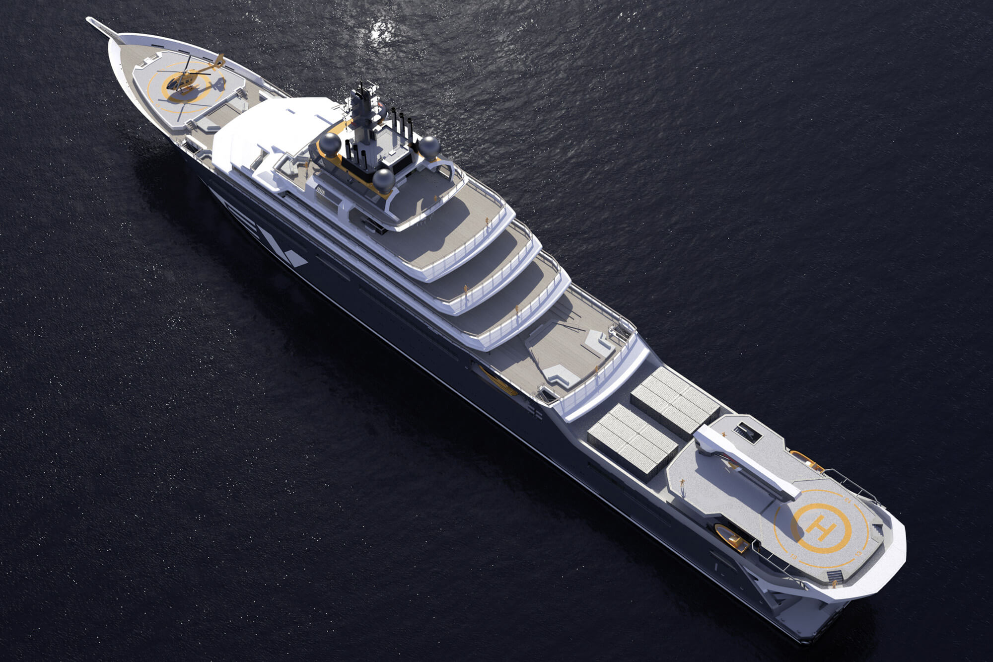 Sustainability in yacht deck construction redefined – Wolz Nautic signs order for fitting out the 182 metre yacht REV